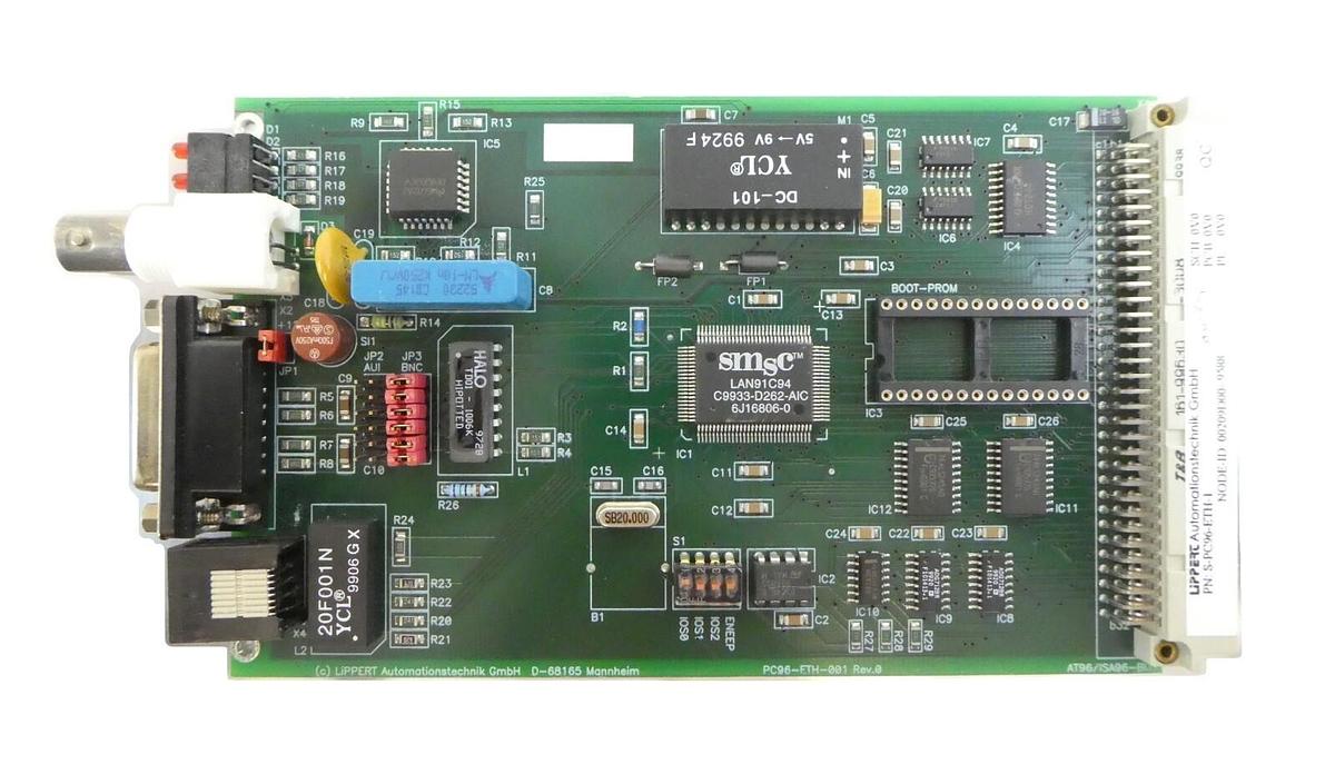 Used LiPPERT Automation S-PC96-ETH-1 Processor PCB Card Working Surplus
