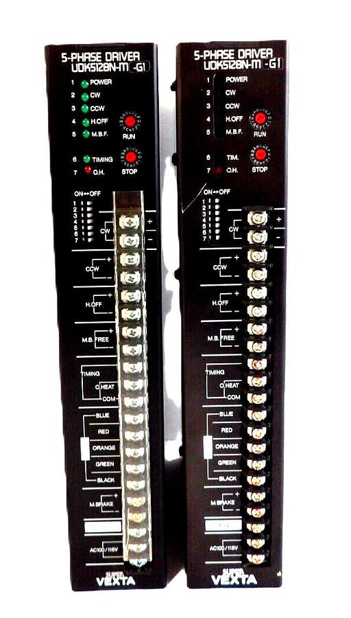 Used Oriental Motor UDK5128N-M-G15 5-Phase Driver Super VEXTA Lot of 2 Working