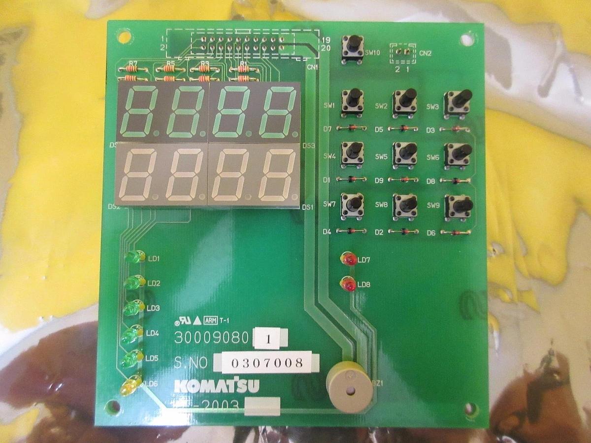 Used Komatsu 300090801 KE-2003 Display Panel Board PCB Used Working