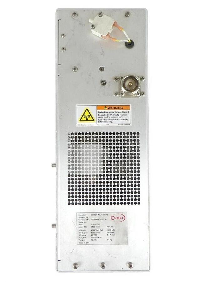 Used Comet 20033922 RF Impedance Matching Network No Interlock Surplus Spare