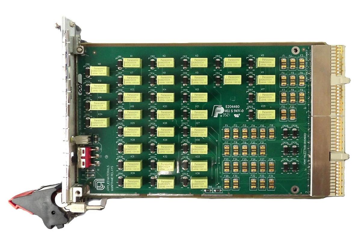 AMAT Applied Materials 0190-60284 Mainframe Relays Interlock PCB New Surplus