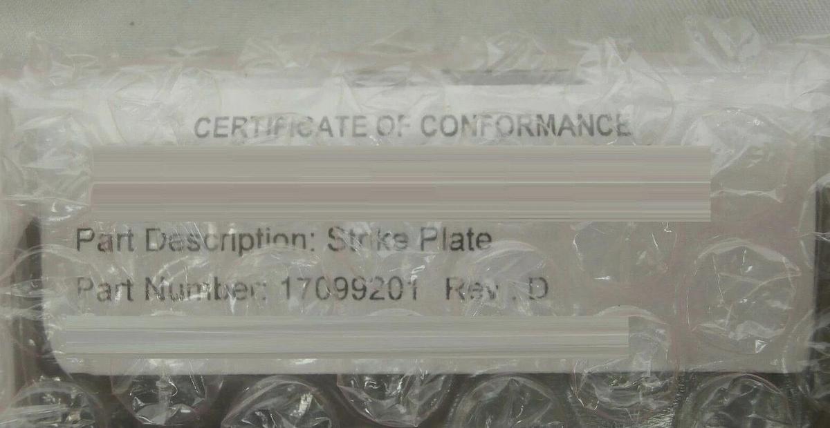 Axcelis Technologies 17099201 Strike Plate Reseller Lot of 3 New Surplus