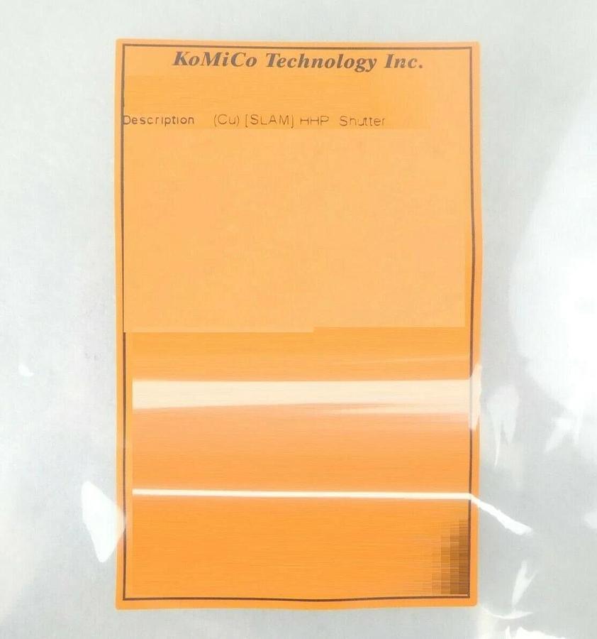 Refurbished KoMiCo 300mm Wafer HHP Shutter TEL 2910-100464-11 ACT12-300 Copper Refurbished