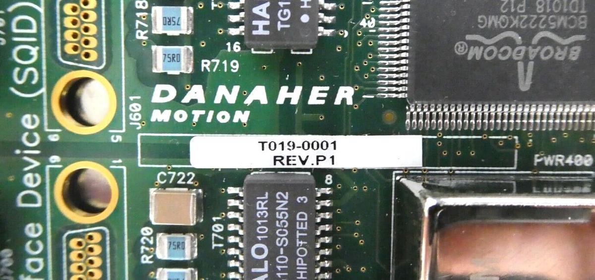 Used Danaher Motion SynQnet Interface Device PCB T019-0001 SQIO-ADC4DAC4 Working