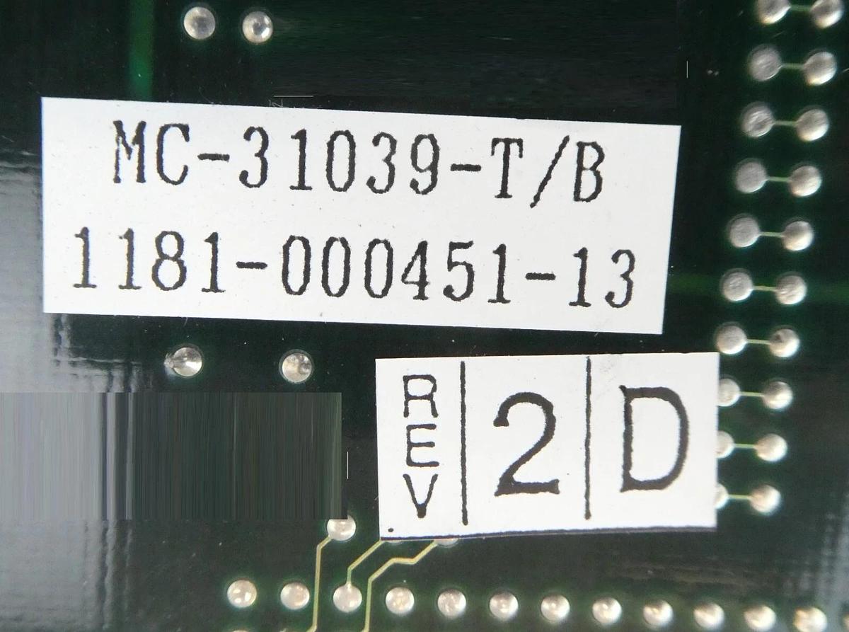 Used TEL Tokyo Electron MC-31039-T/B Control PCB Card 1181-000451-13 TS-4000Z Working