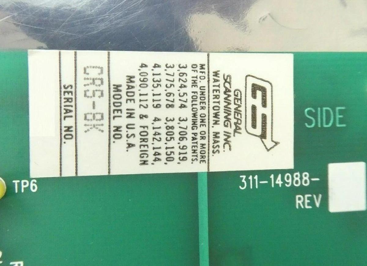 Used General Scanning 311-14988 Interface PCB CRS-8K Ultrapointe 1000 Working Surplus