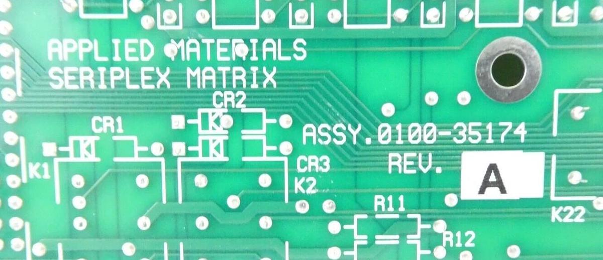 Used AMAT Applied Materials 0100-35174 Seriplex Matrix PCB Working Surplus