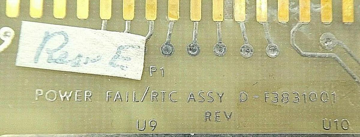 Used Varian Semiconductor VSEA D-F3831001 Power Fail/RTC PCB Card Rev. E Working
