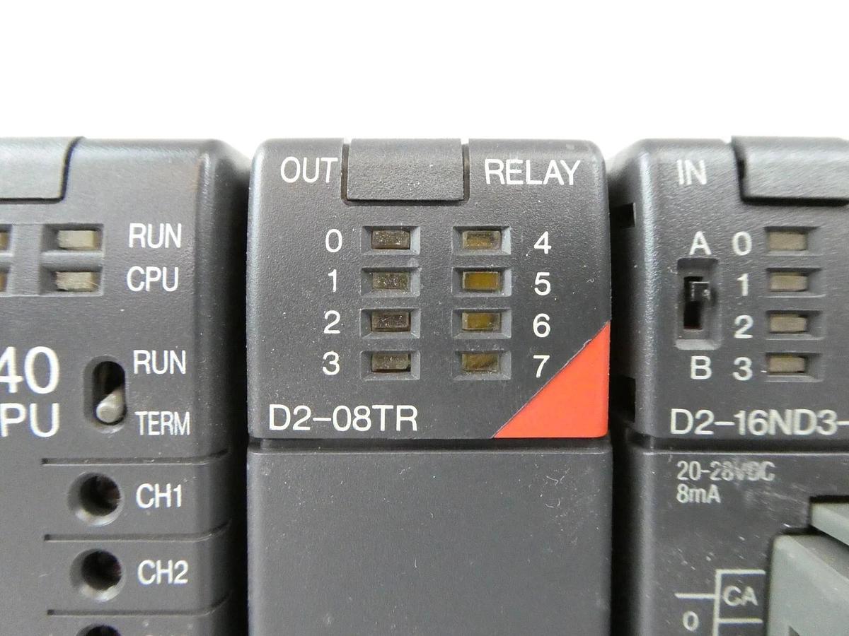 Used Automation Direct D2-09B-1 9-Slot PLC D2-16ND3-2 DirectLOGIC 205 Koyo Surplus