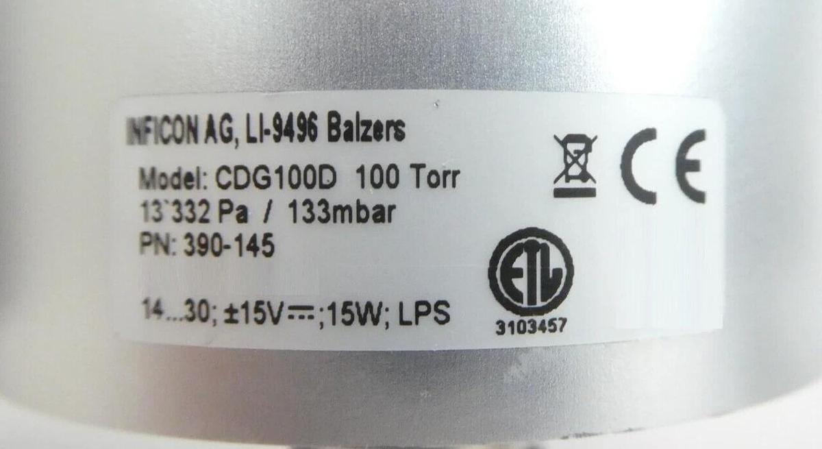 Used Inficon CDG100D Baratron Transducer Reseller Lot of 8 Working Surplus