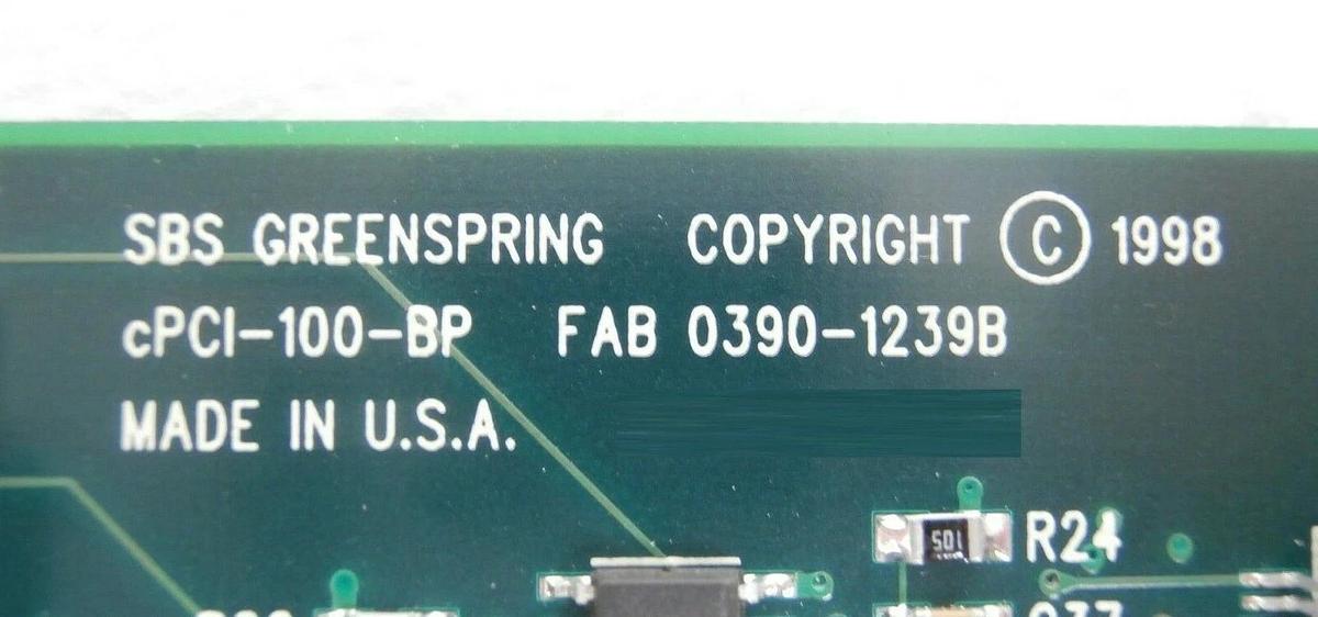 Used SBS cPCI-100-BP Single IndustryPack Carrier Board PCB Card AMAT Centura Ultima