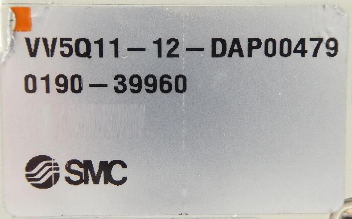 Used SMC VV5Q11-12-DAP00479 12-Port Pneumatic Manifold AMAT 0190-39960 Working Spare