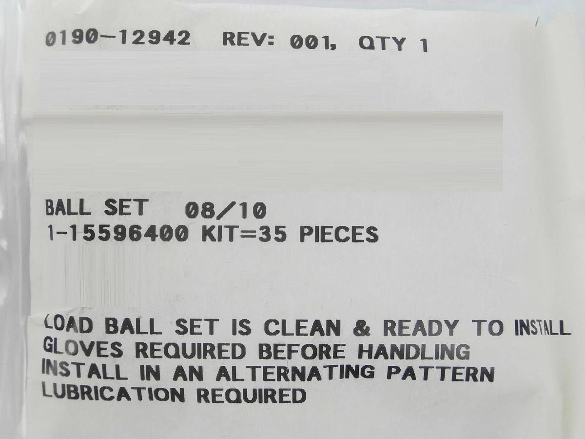 AMAT Applied Materials 0190-12942 Silicon Nitride (Si3N4) Ball Kit of 35 New