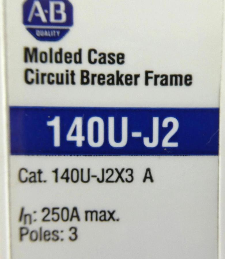 Used AB Allen-Bradley 140U-J2X3 A Circuit Breaker 140U-J2 140U-JTL3-C50 A Working