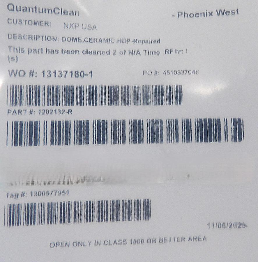 Refurbished AMAT Applied Materials 0200-18062 HDP-CVD Ceramic Chamber Dome Refurbished