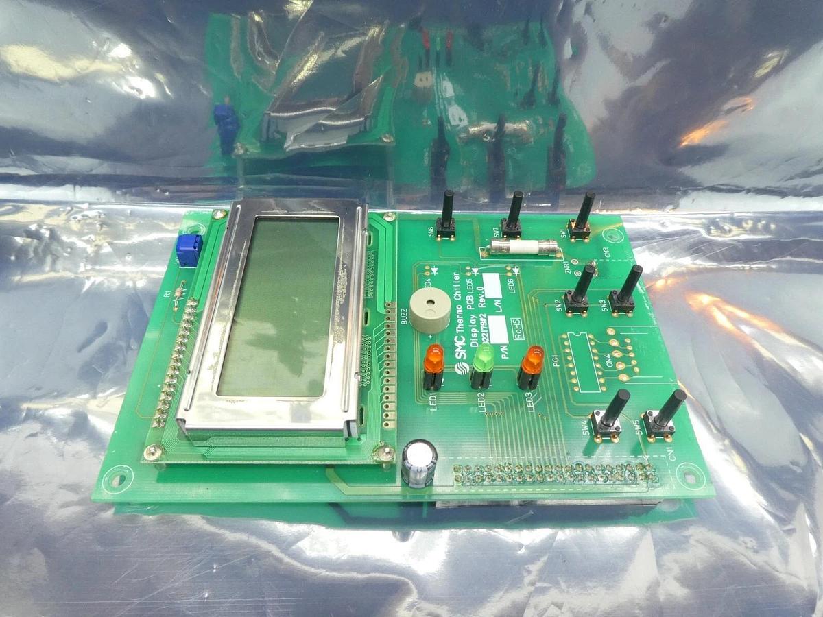 Used SMC P49822179#2 Thermo Chiller Display PCB Rev. 0 Working Surplus