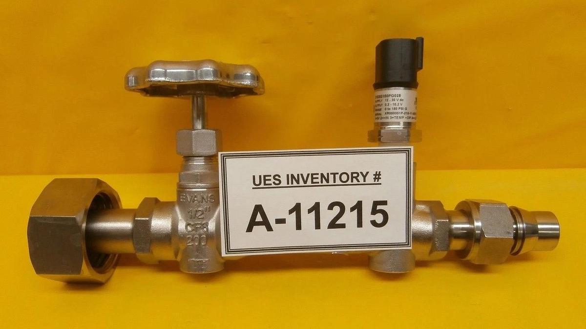 Used Evans Components PW-12-08T2-08GVPS-PTT2 Manual Shutoff Valve 3103G150PG028 Used
