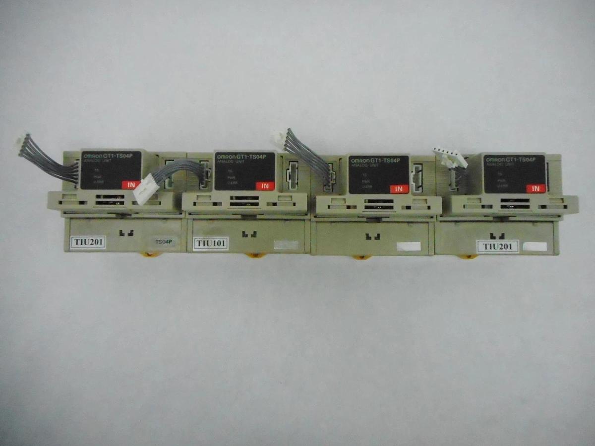 Used Omron GT1-TS04P Analog Unit PLC Module Reseller Lot of 4 Used Working