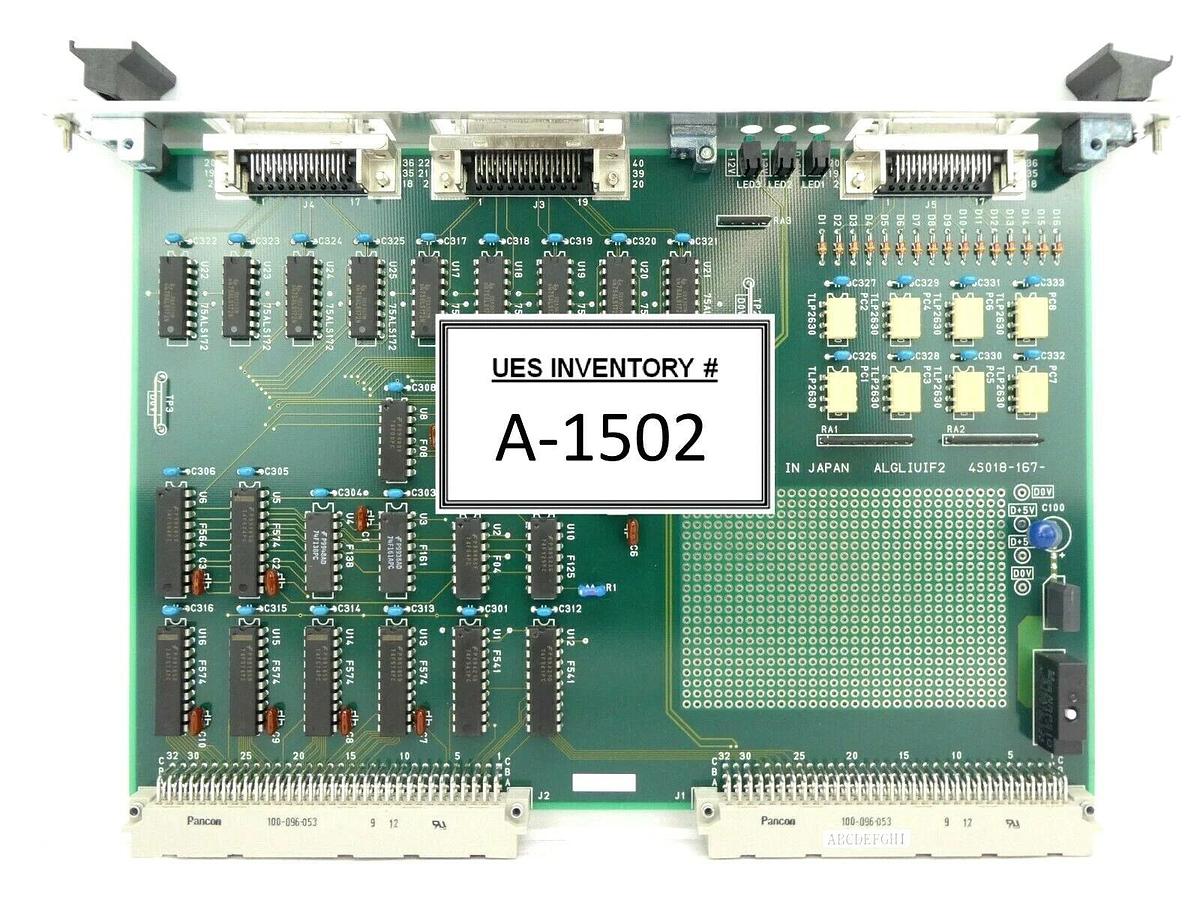 Used Nikon 4S018-167 Inferometer Relay PCB Card ALGLIUIF2 NSR Series Working Spare