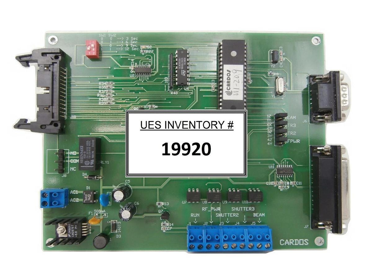 Used Cardos U1-209 Shutter Beam PCB Veeco Microetch 1201  Working Surplus