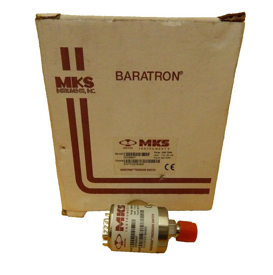 MKS Instruments 51A13TCA1BA800 Mini Baratron Vacuum Pressure Switch New Surplus