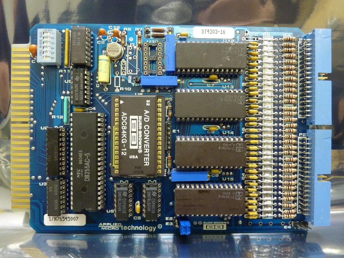 Used Applied Micro Technology 1317-1-F-0962-0787 Analog Input PCB Card ST4303-16 Used