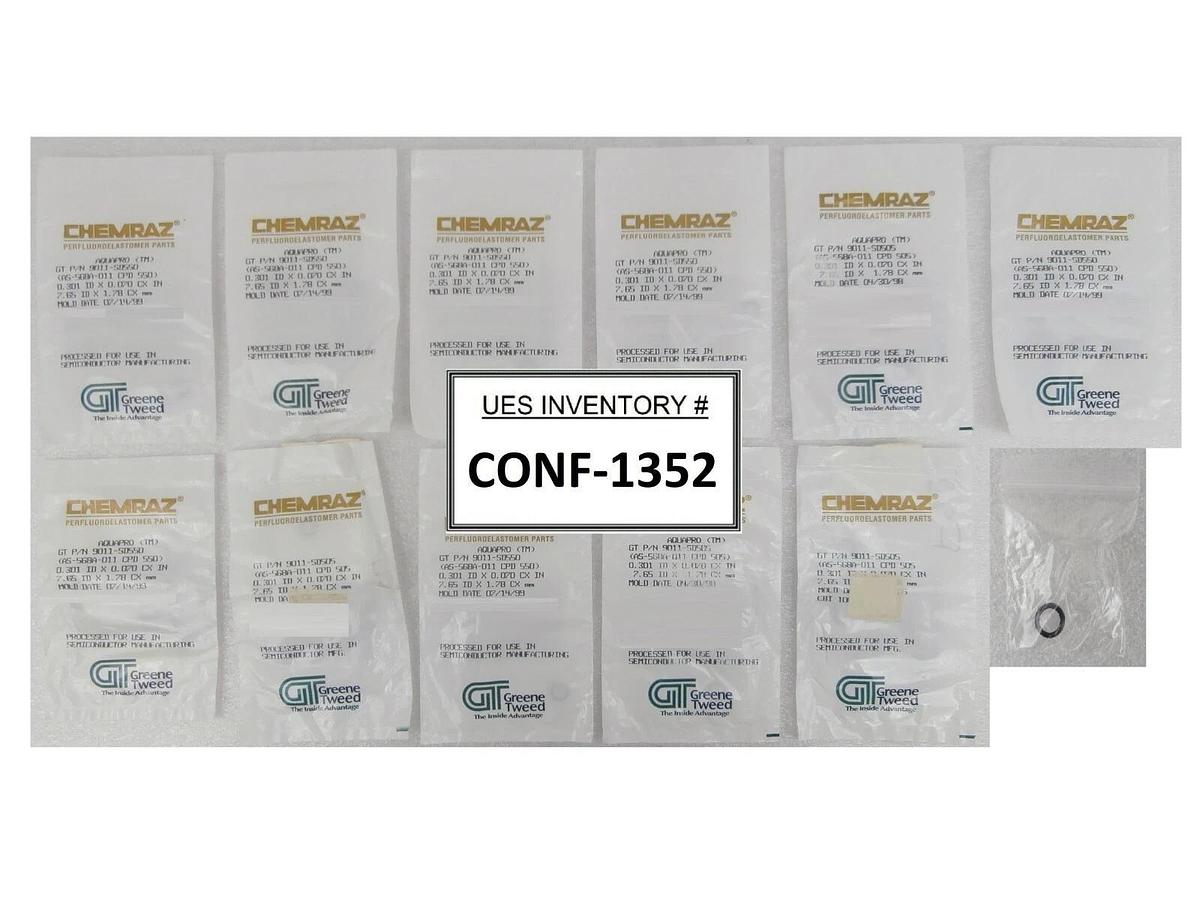 Greene Tweed 9011-SD550 Chemraz O-Ring AS-568A-011 CPD 550 Lot of 12 New Surplus