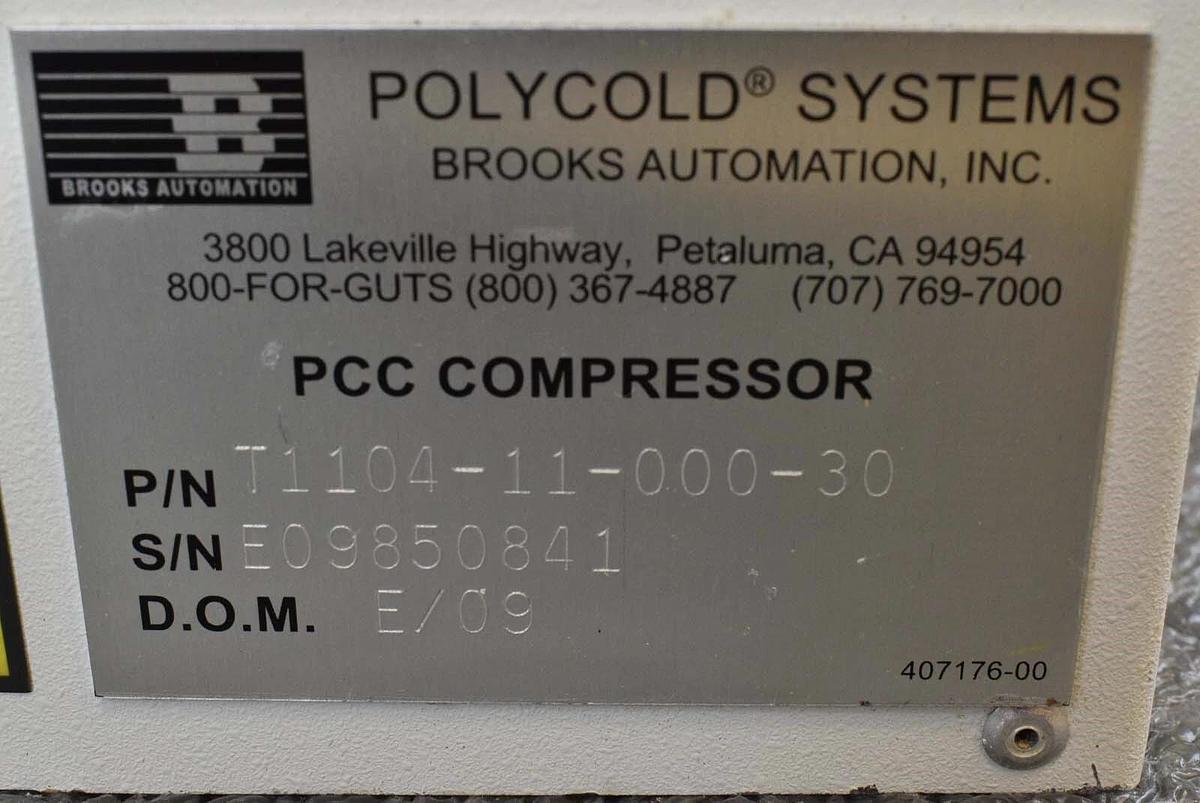 Used Brooks T1104-11-000-30 PCC Compact Compressor Cryochiller