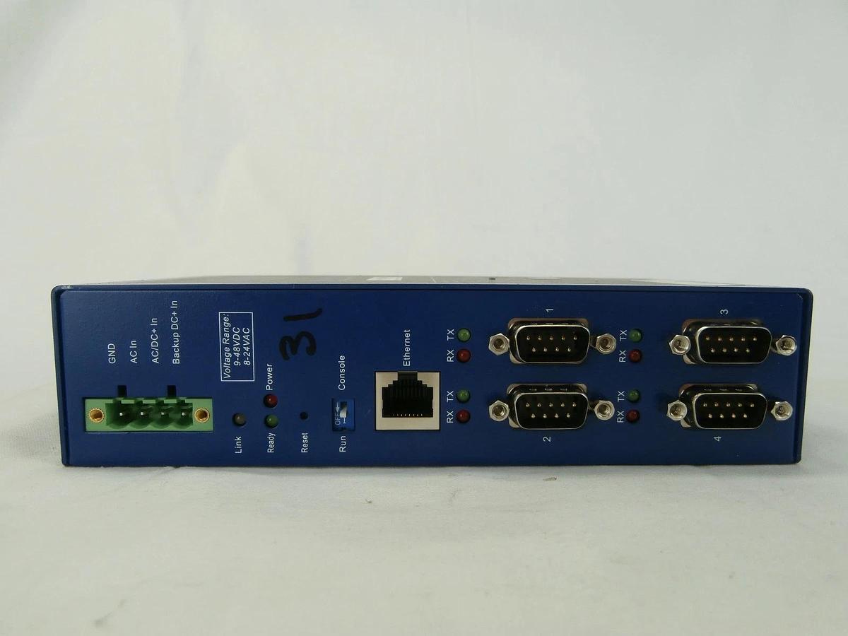 Used B&B Electronics ESR904 4-Port Industrial Ethernet Serial Server V3.0 V-LINX Used