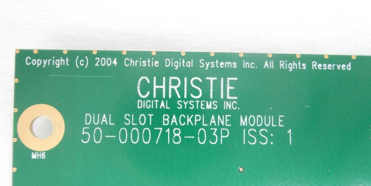 Used Christie Digital Systems 50-000718-03P Backplane Module PCB MATRIX S+2K Working