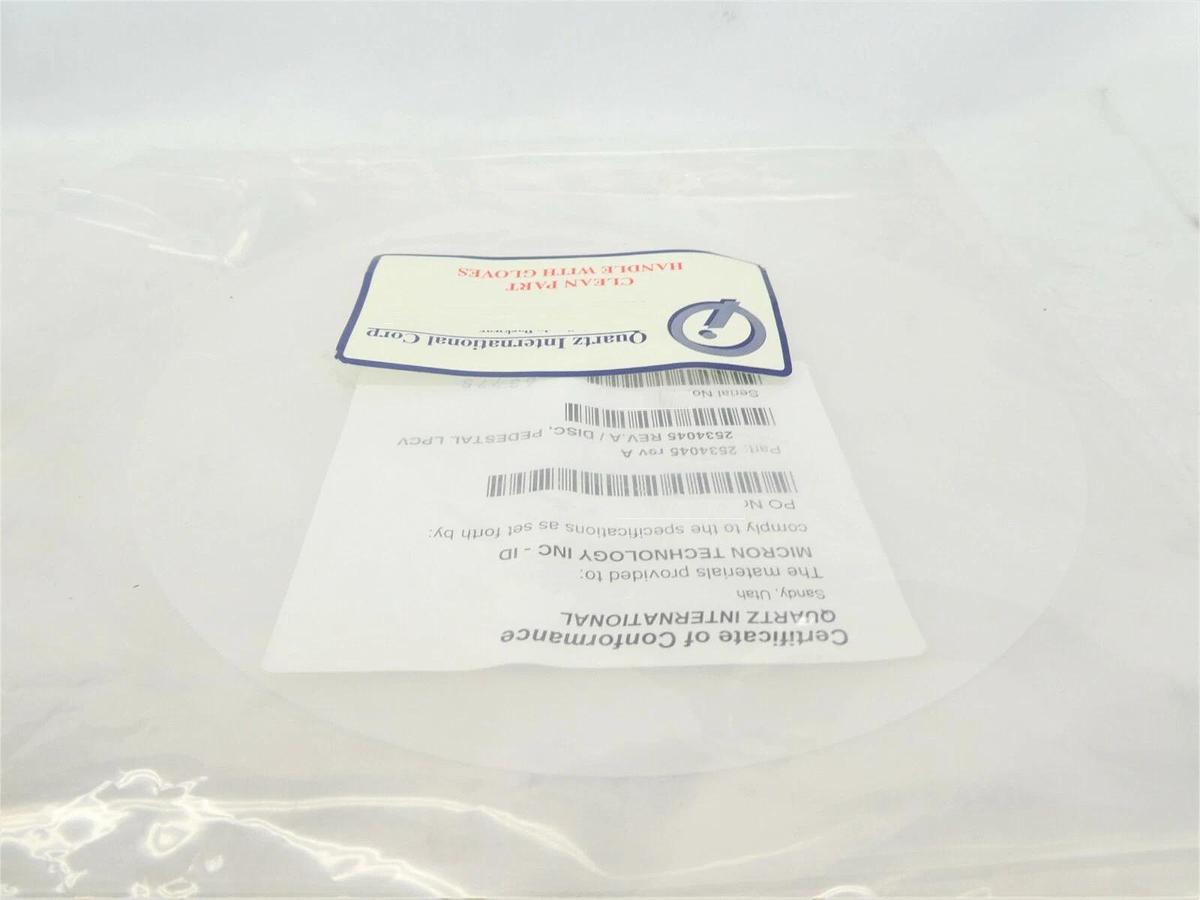 Used Quartz International Corp 2534045 LPCV Pedestal Disc New Surplus