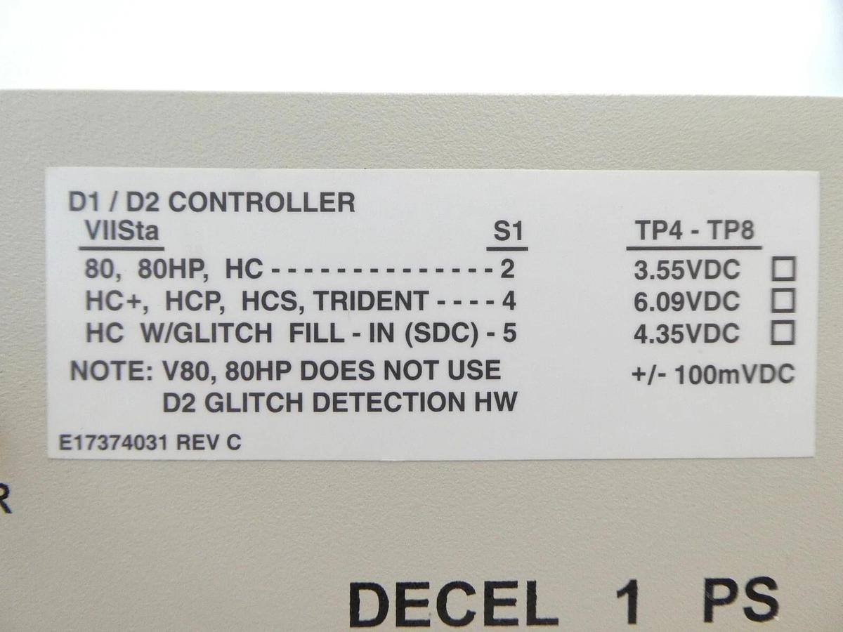 Varian VSEA E11489630W Decel 1 Power Supply Controller VIISta New Surplus