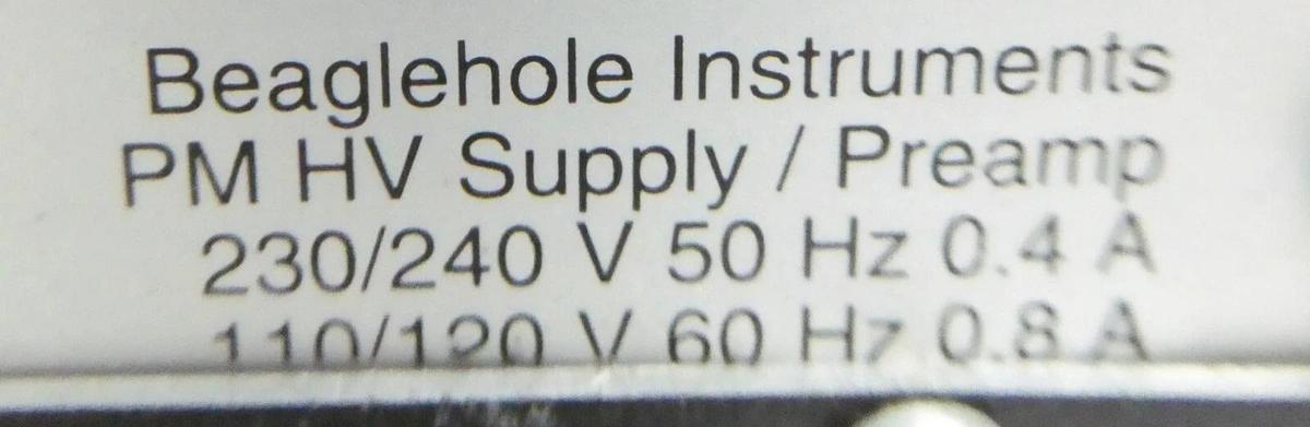 Used Beaglehole Instruments 1.1kV Photomultiplier HV Supply Preamp Working Surplus
