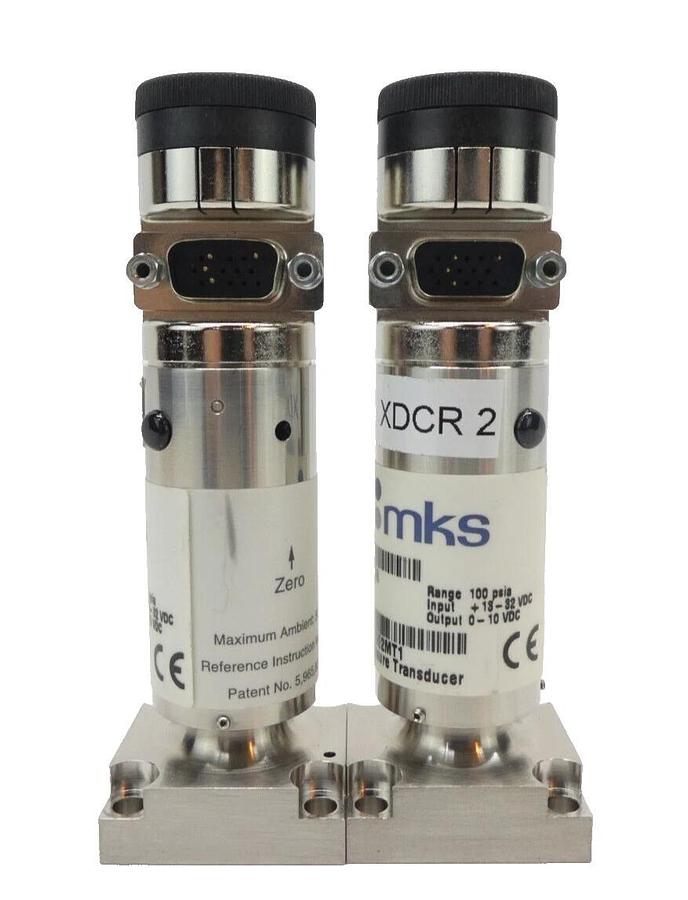 Used MKS Instruments 852B 872B Baratron Pressure Transducer Reseller Lot of 4 Working