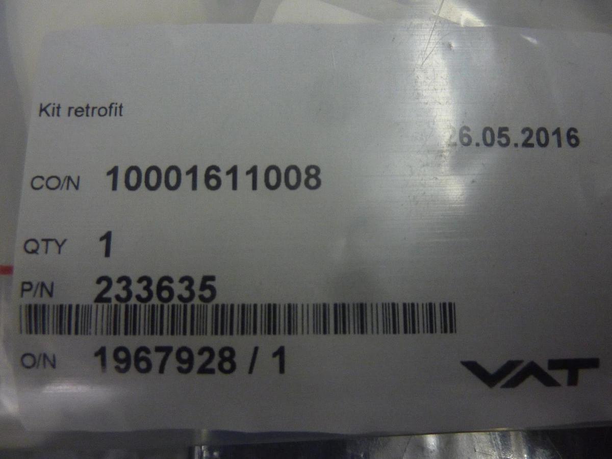 VAT 231376 Atmospheric Door Spare Plate Kit 233635 New Surplus