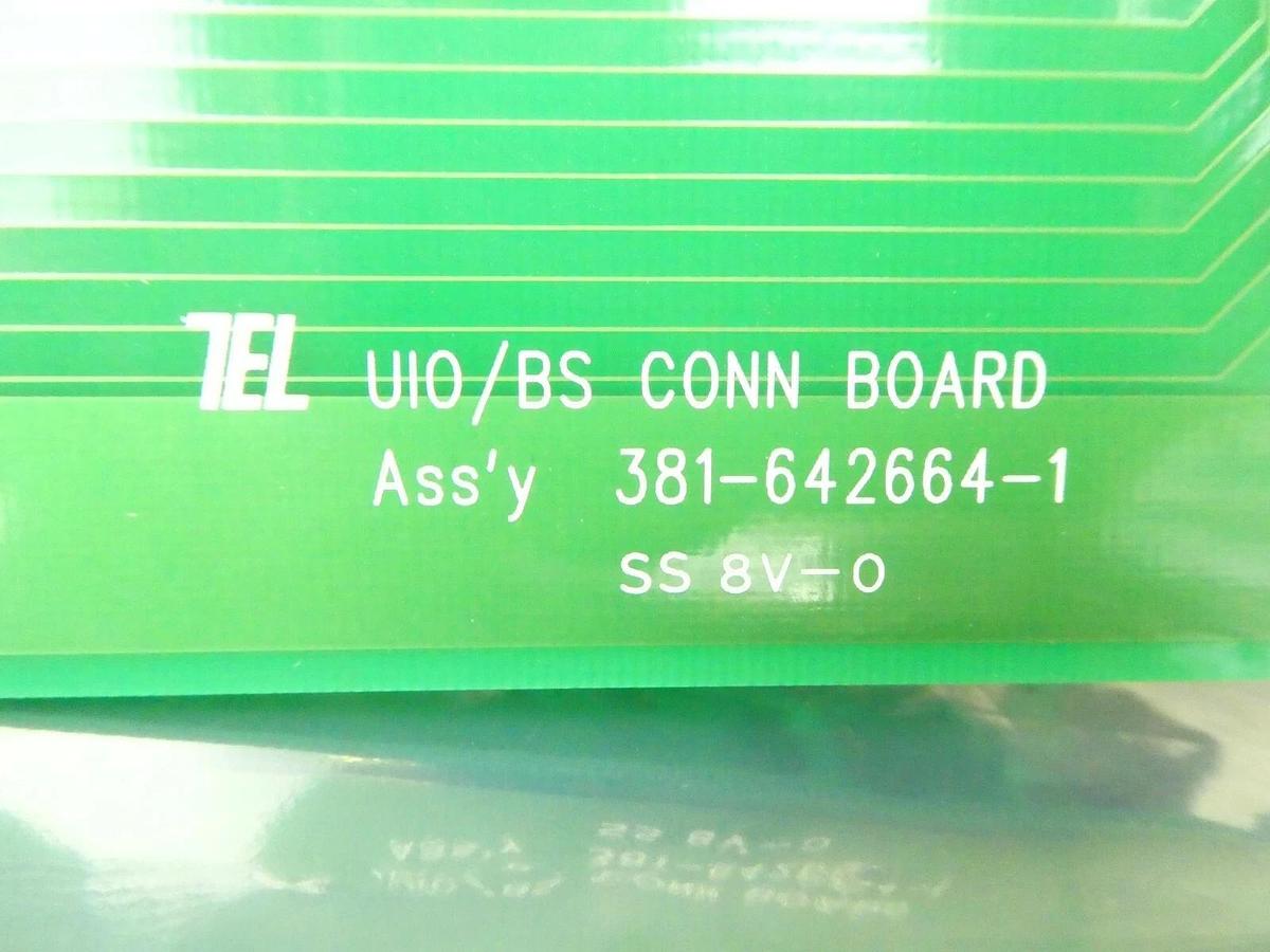 Used TEL Tokyo Electron 381-642664-1 Connector VME PCB Card UIO/BS MARK 8 Working