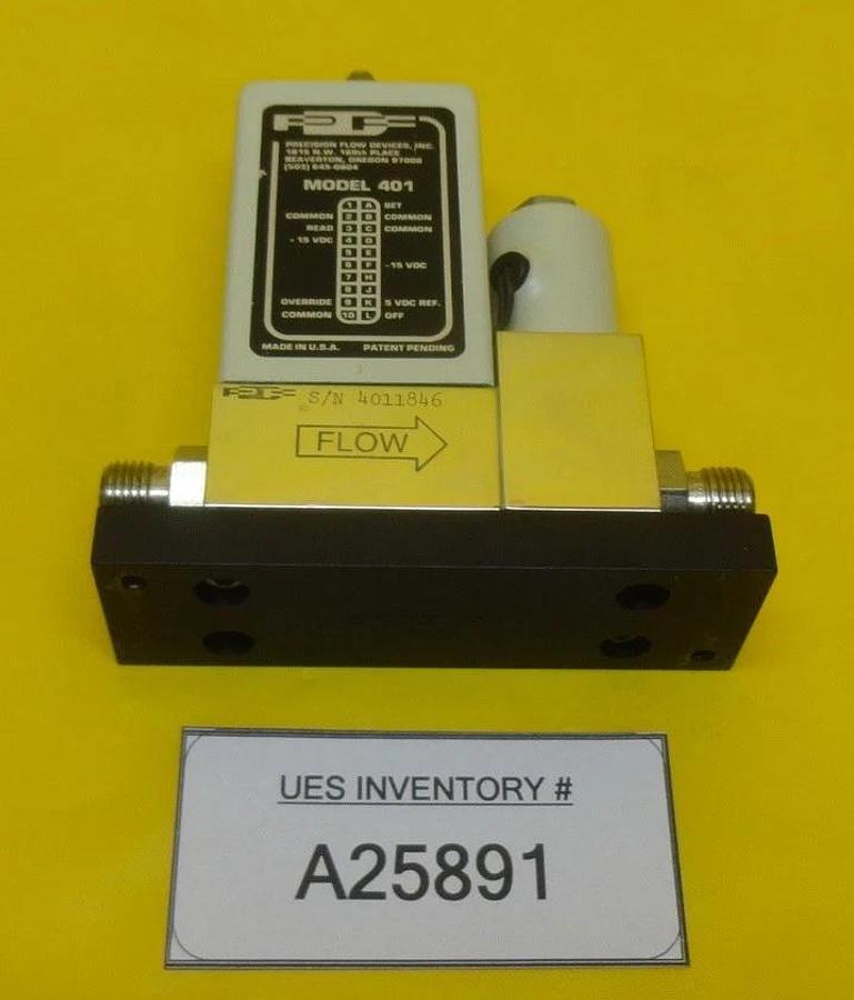 Used Precision Flow 401 Mass Flow Controller MFC 100 SCCM N2 Used Working