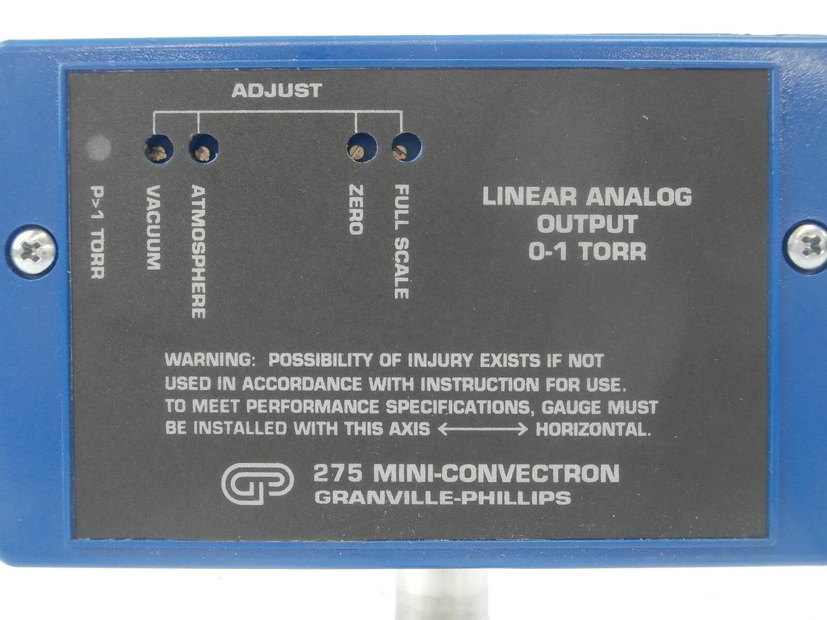 Used Granville-Phillips 275855 Vacuum Gauge 275 Mini-Convectron Ulvac Enviro Surplus