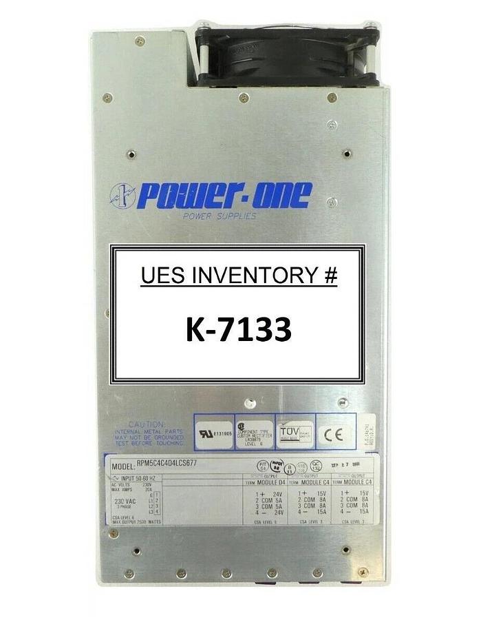 Used Power-One RPM5C4C4D4LCS677 Power Supply 2500W Schlumberger 97171049 Working
