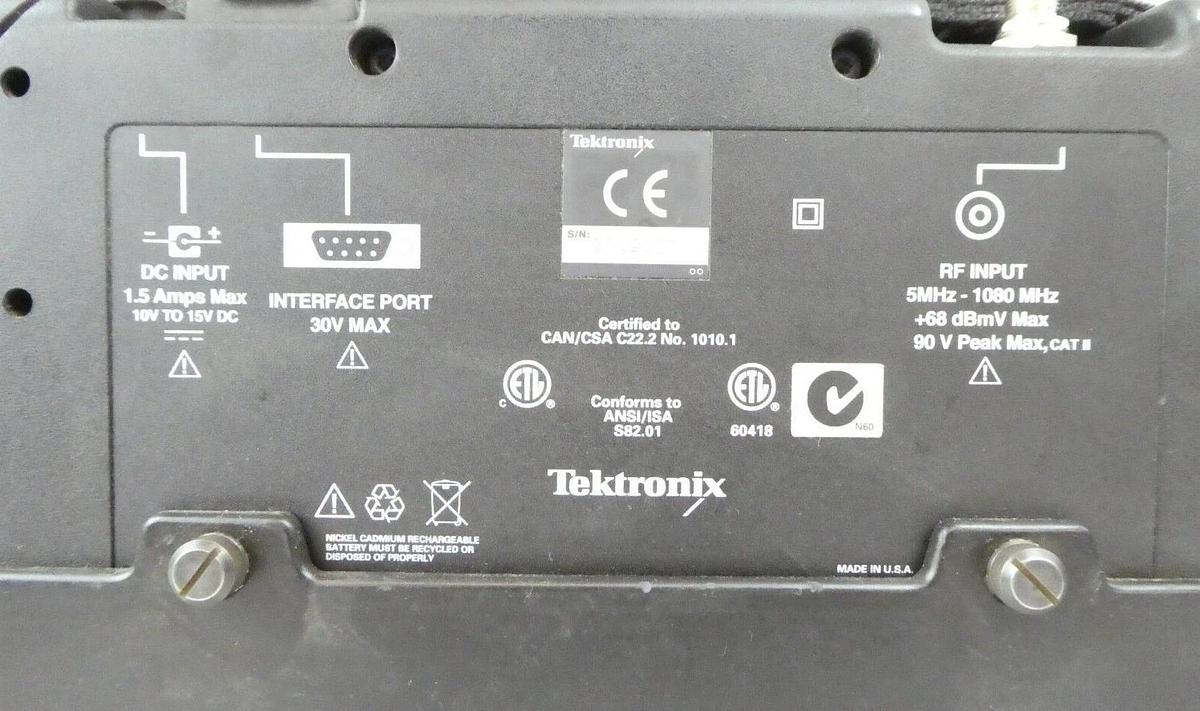 Used Tektronix RFM151 Signal Scout Cable VRF Analyzer SignalScout Working Surplus