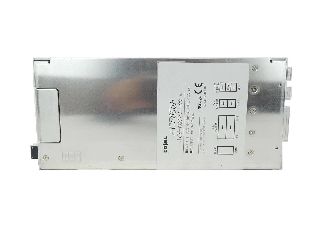 Used Cosel AC6-02HHV-00 W 650W Power Supply ACE650F Working Surplus