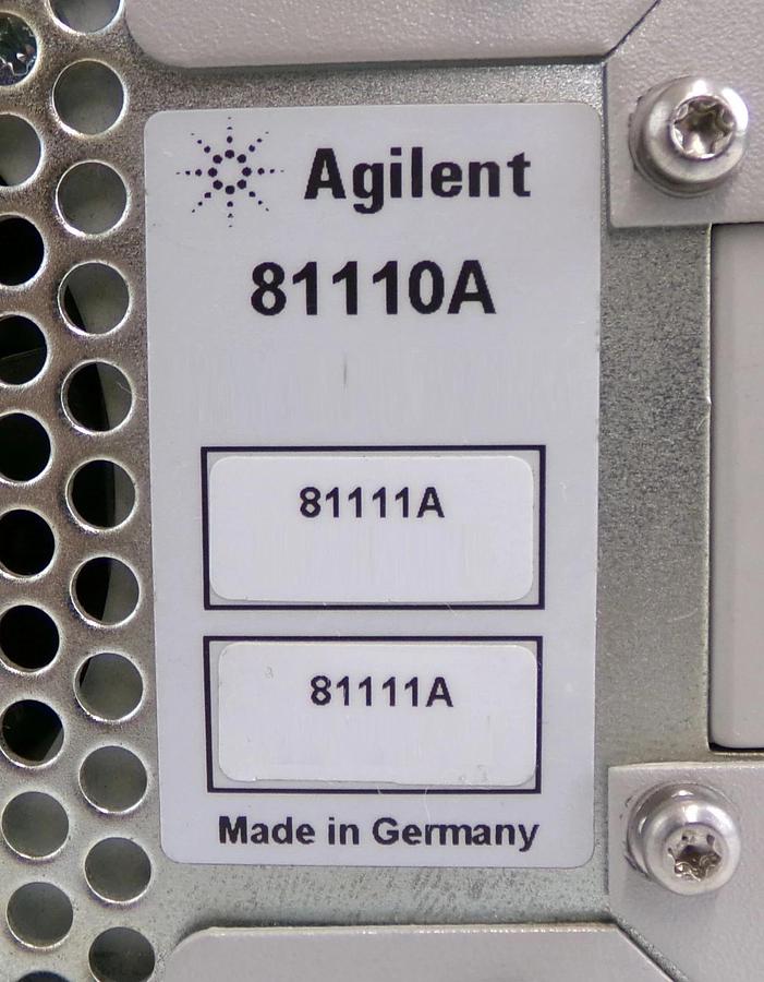 Used Agilent 81110A Pulse Pattern Generator 165/330 MHz with 81111A Modules Surplus