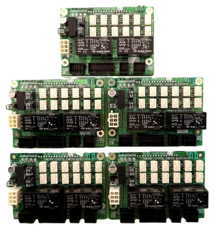 Used TEL Tokyo Electron 2L81-050133-V1 Timer PCB TAB35F-1/HTIL Lot of 5 Working