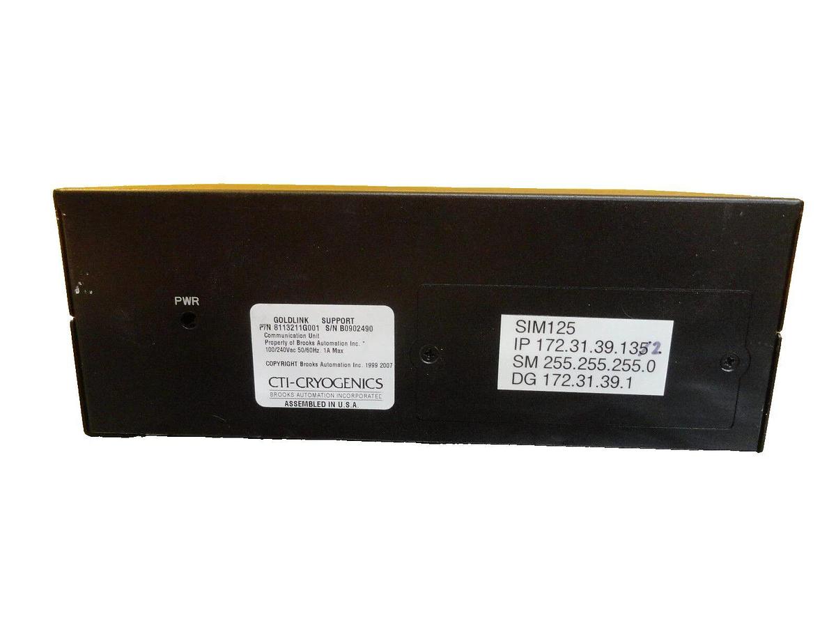 Used CTI-Cryogenics 8113211G001 Goldlink Support Communication Unit EM-S300W Working