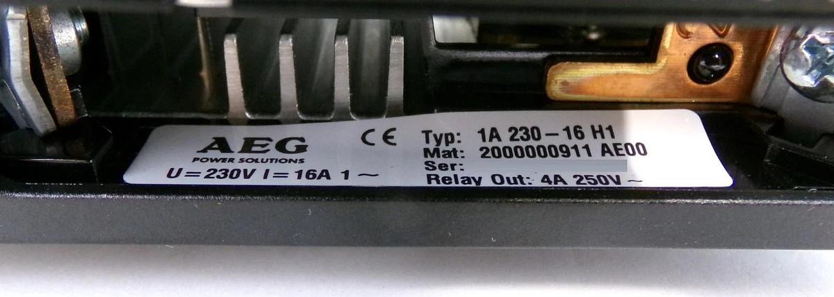 Used AEG Power Solutions 2000000911 1A 230-16 H1 Thyristor Thyro-A Lot of 3 Working