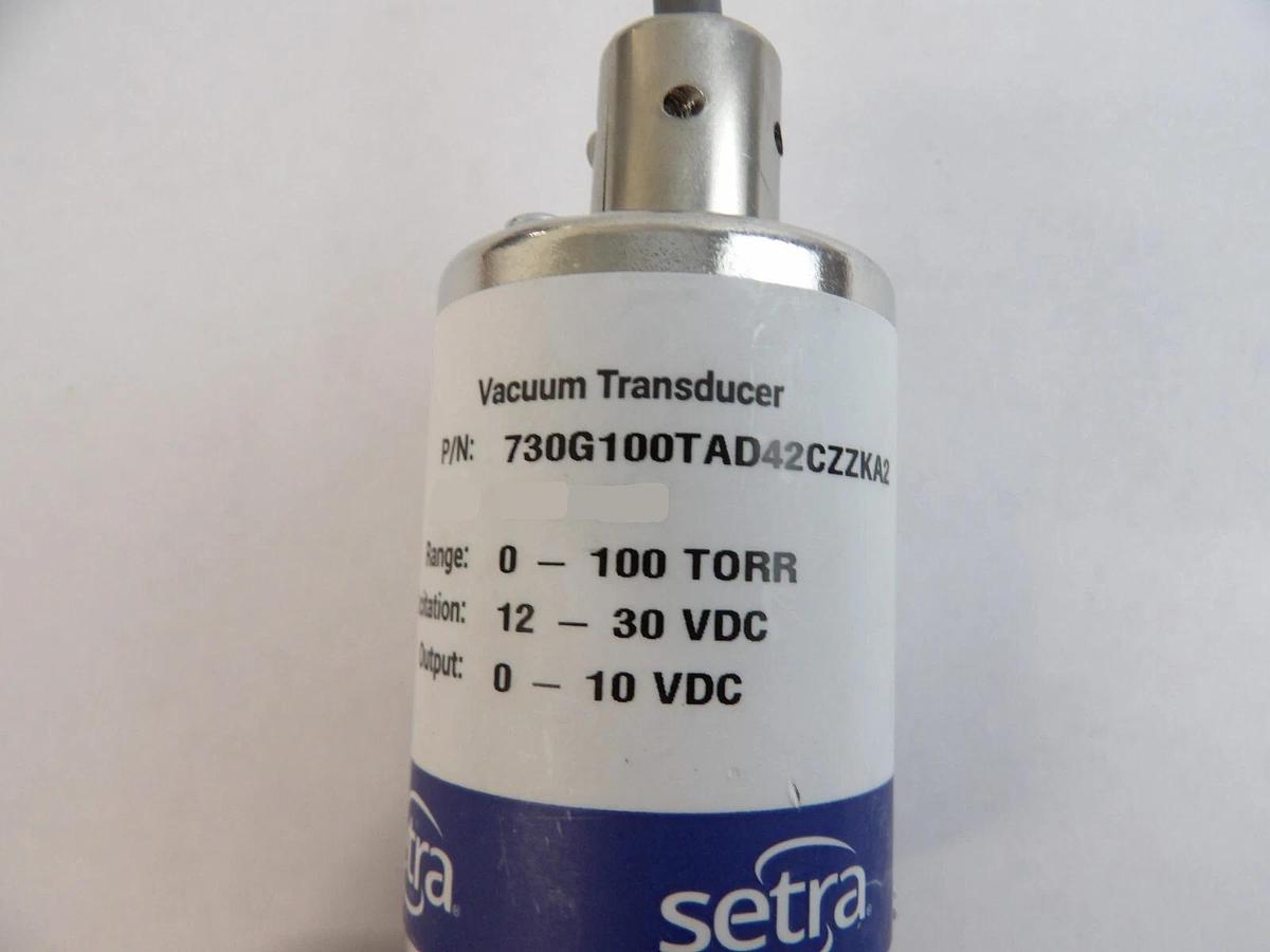 Used Setra Systems 730G100TAD42CZZKA2 Vacuum Transducer Model 730 Working