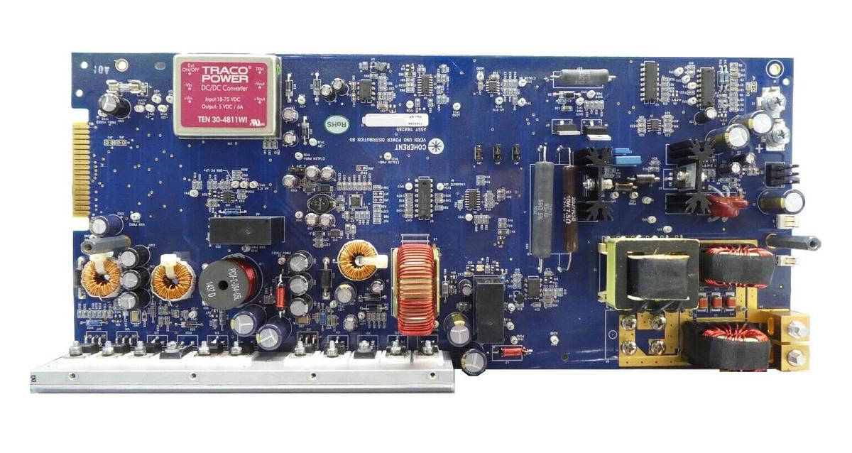 Used Coherent 1168285 Verdi Uno Power Distribution PCB 1102841 Working Surplus