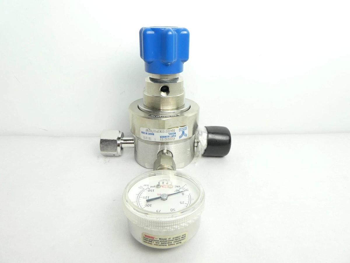 Used Parker 45200931EV Regulator Valve w/ Gauge SQ420E100W3PVXFS8FMF Used Working