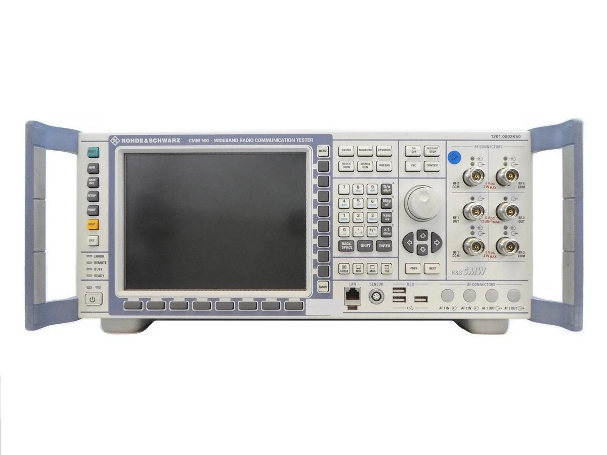Used Rohde & Schwarz 1201.0002K50 Wideband Radio Comm Tester CMW 500 V 3.5.10
