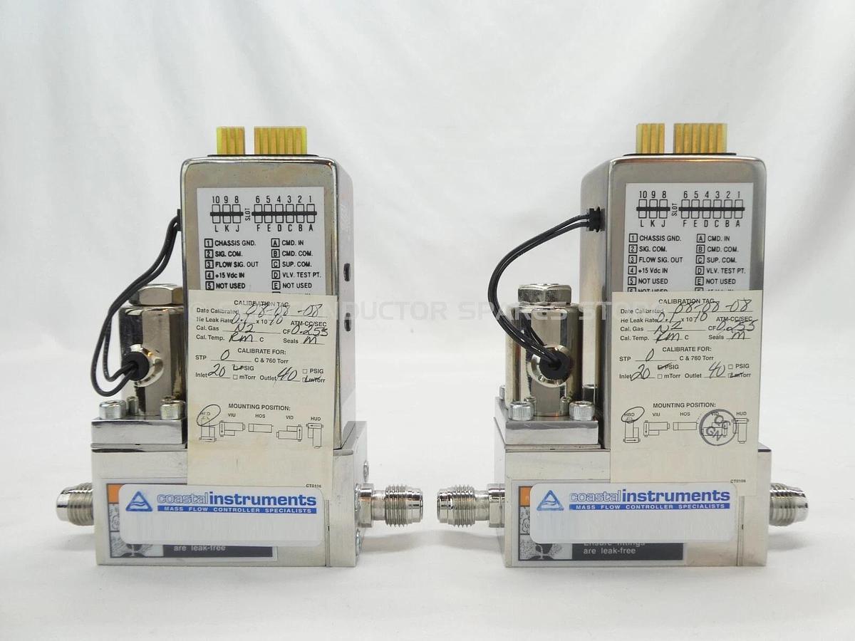 Refurbished Brooks 5964 Mass Flow Controller MFC 5000 SCCM C2F6 Lot of 2 OEM Refurbished